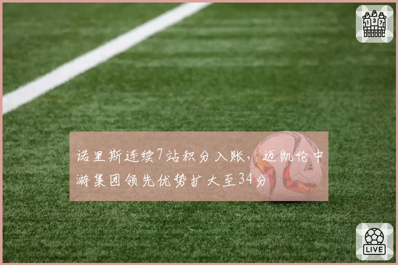 诺里斯连续7站积分入账,迈凯伦中游集团领先优势扩大至34分